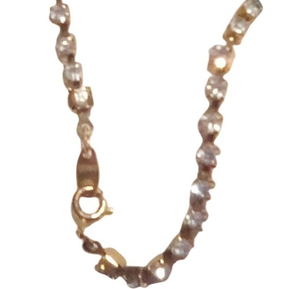 Vintage Avon Gold-Tone Rhinestone Tennis Bracelet - Picture 8 of 8
